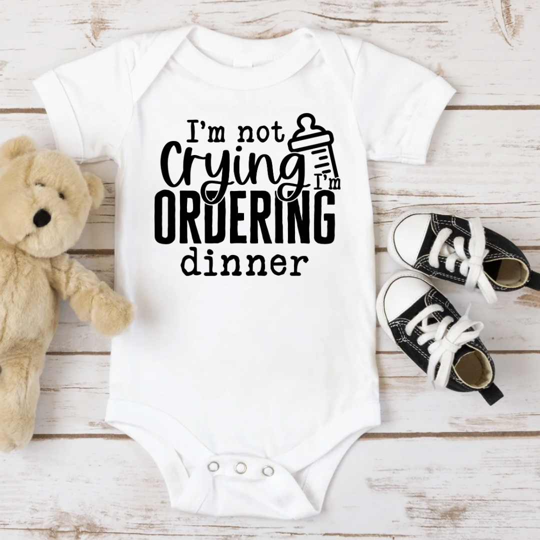 I'm not crying I'm ordering diner DTF Kids Print
