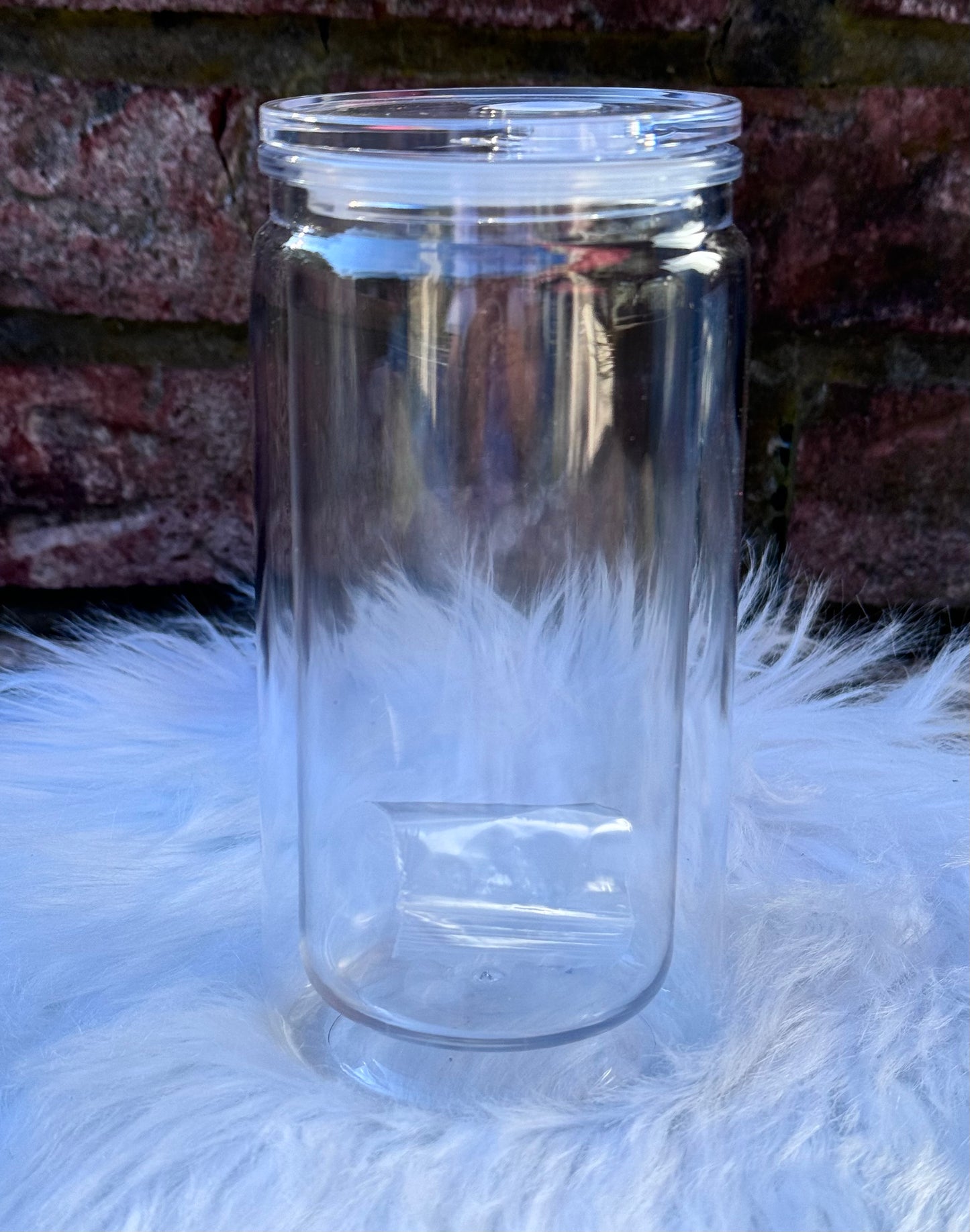 Acrylic Snow Globe Can 16oz