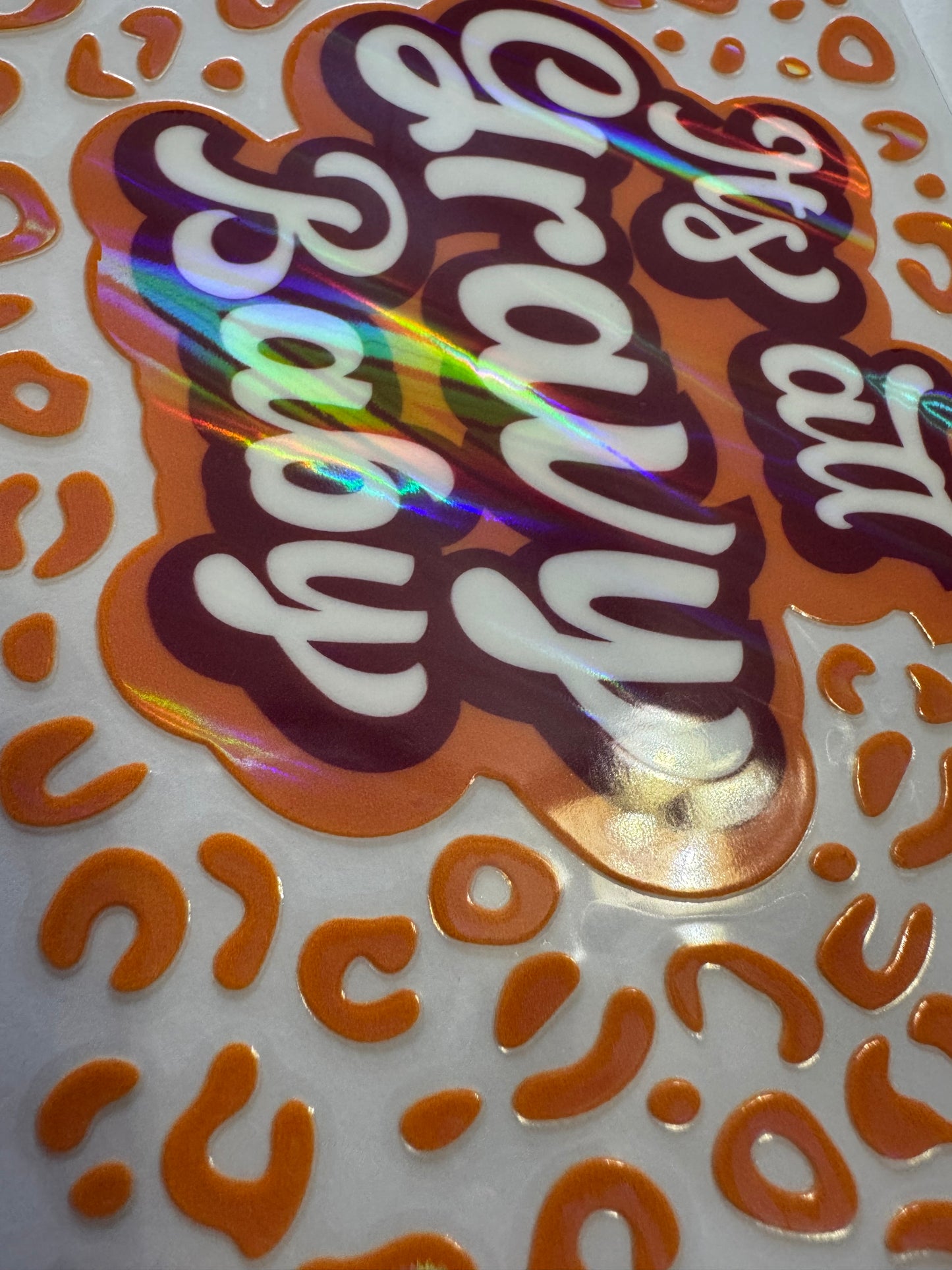 Its all Gravy Baby Holographic UVDTF wrap 014