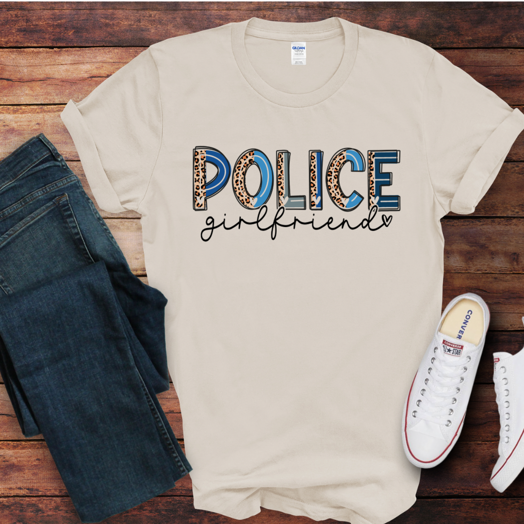 Police Girlfriend DTF Shirt Print
