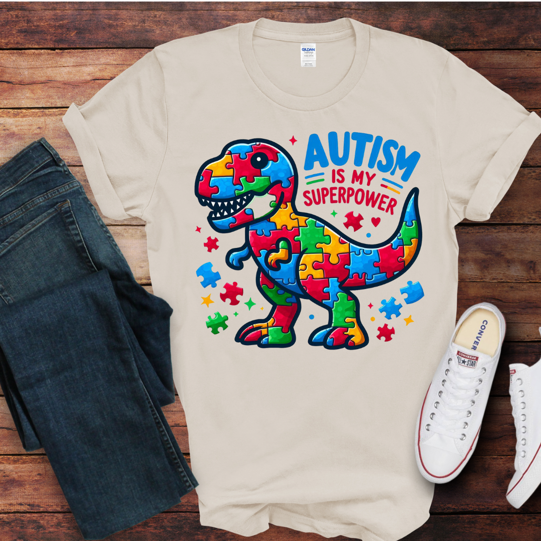 Autism is my superpower DTF Shirt Print