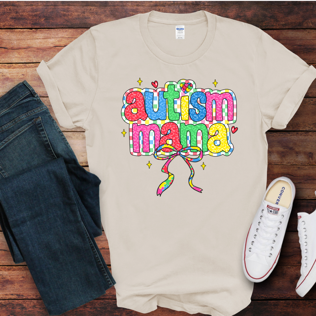 Autism Mama DTF Shirt Print