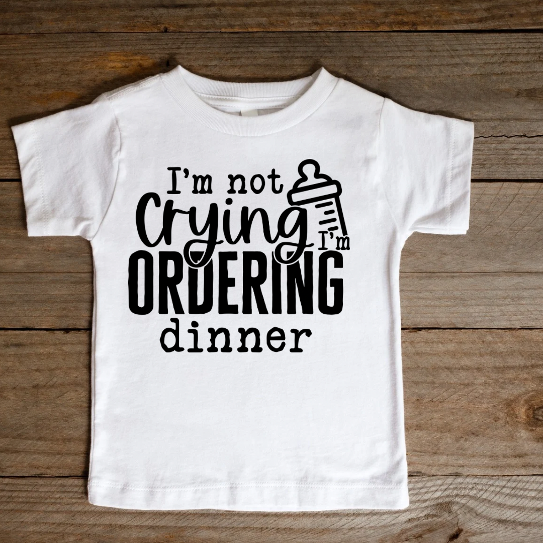 I'm not crying I'm ordering diner DTF Kids Print