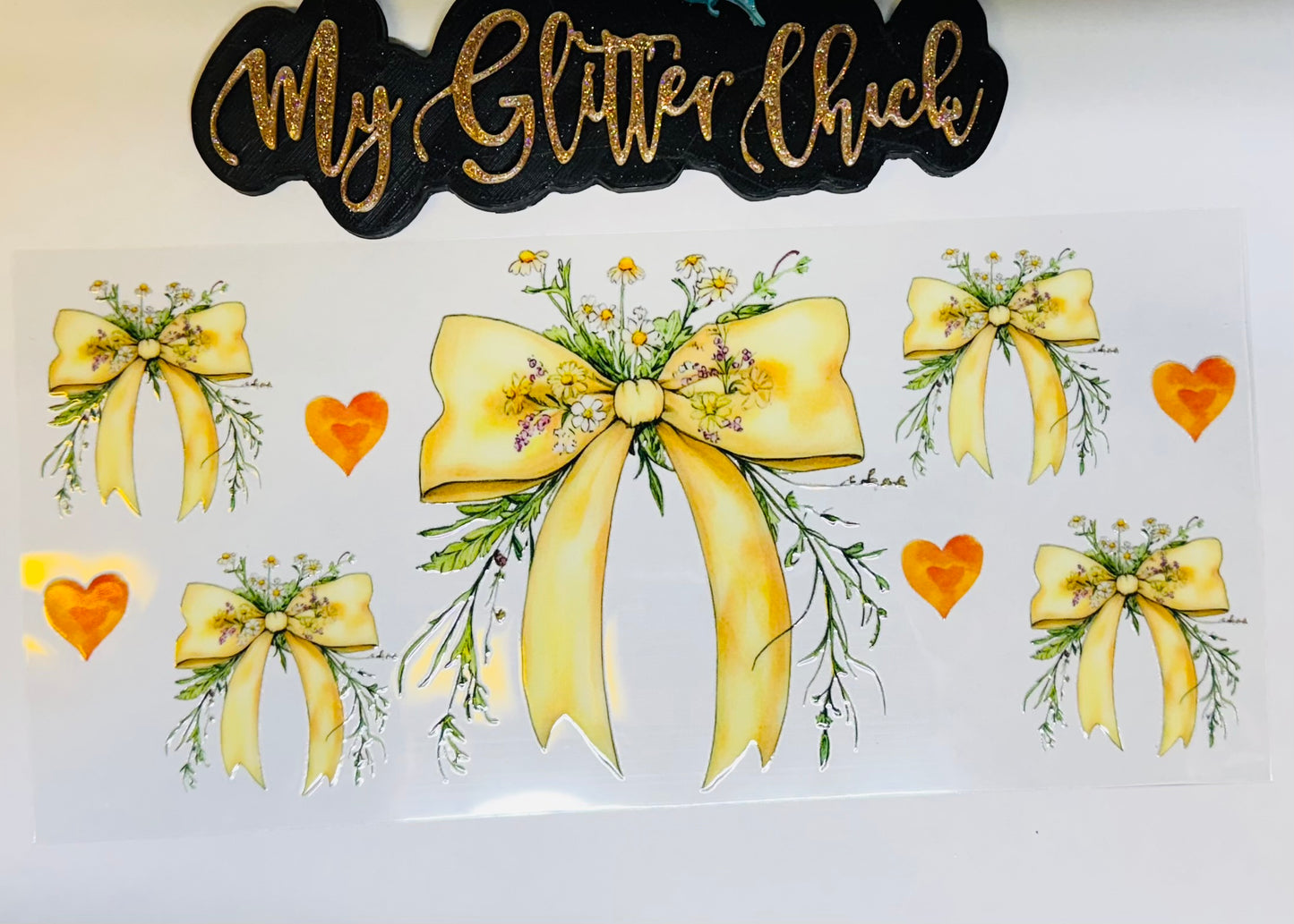 Yellow Bows and flowers 3045