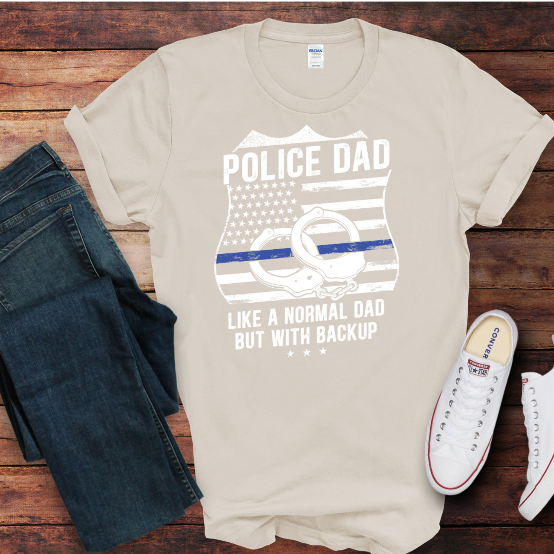 Police Dad DTF Shirt Print