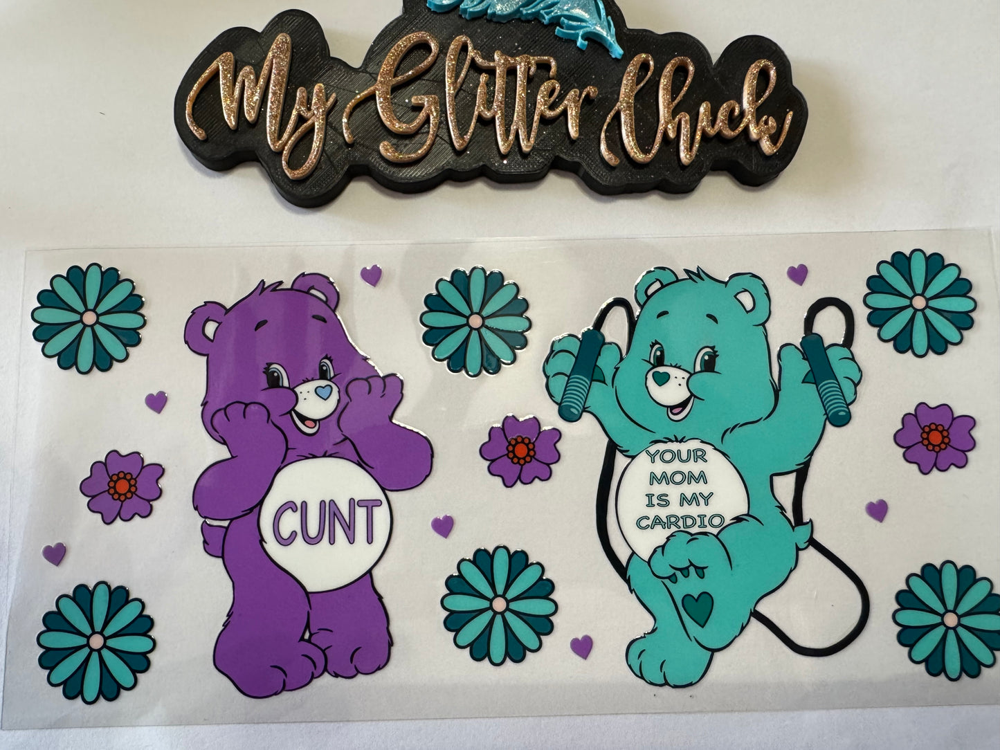 Your mom is my cardio bear UVDTF wrap 029