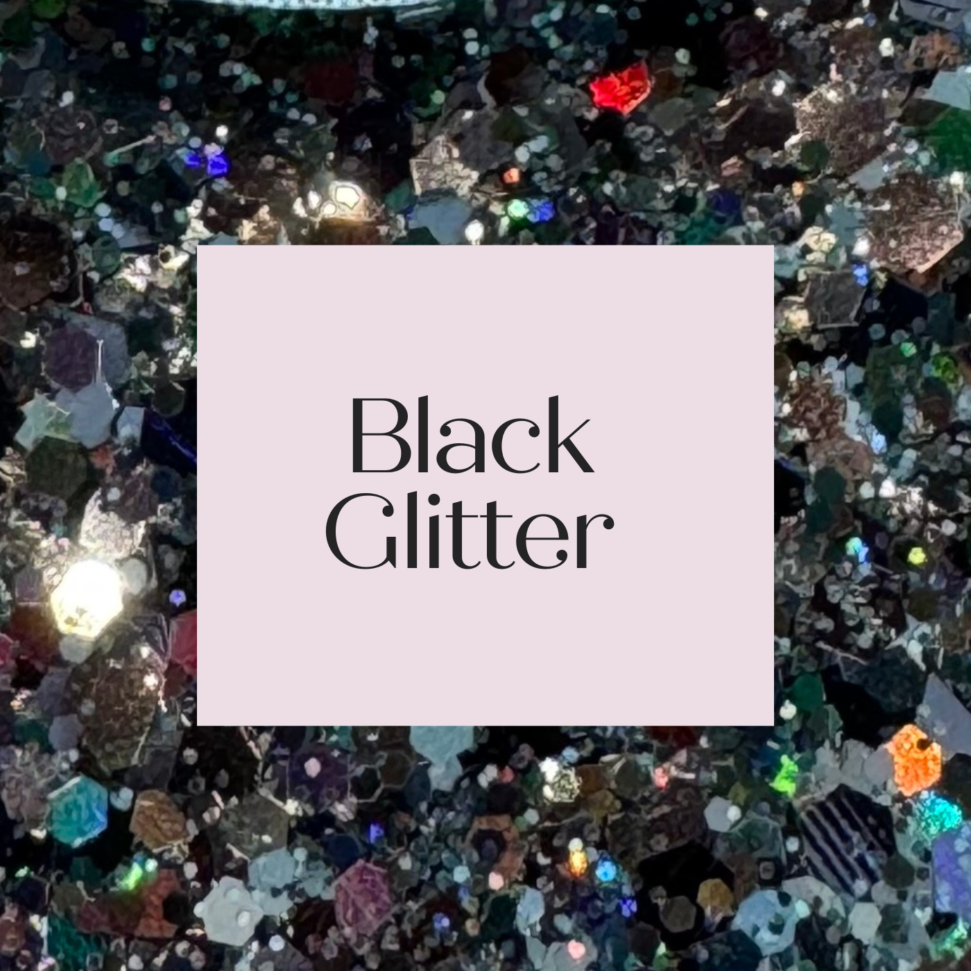 Black Glitter