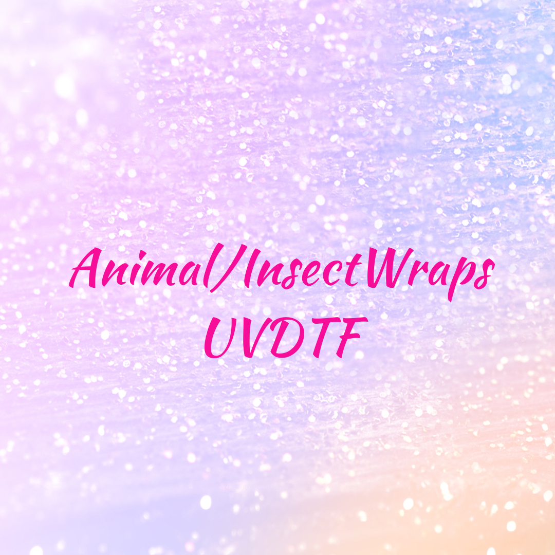 UV DTF Tumbler Wraps Farm Animals, Animals, Butterflies