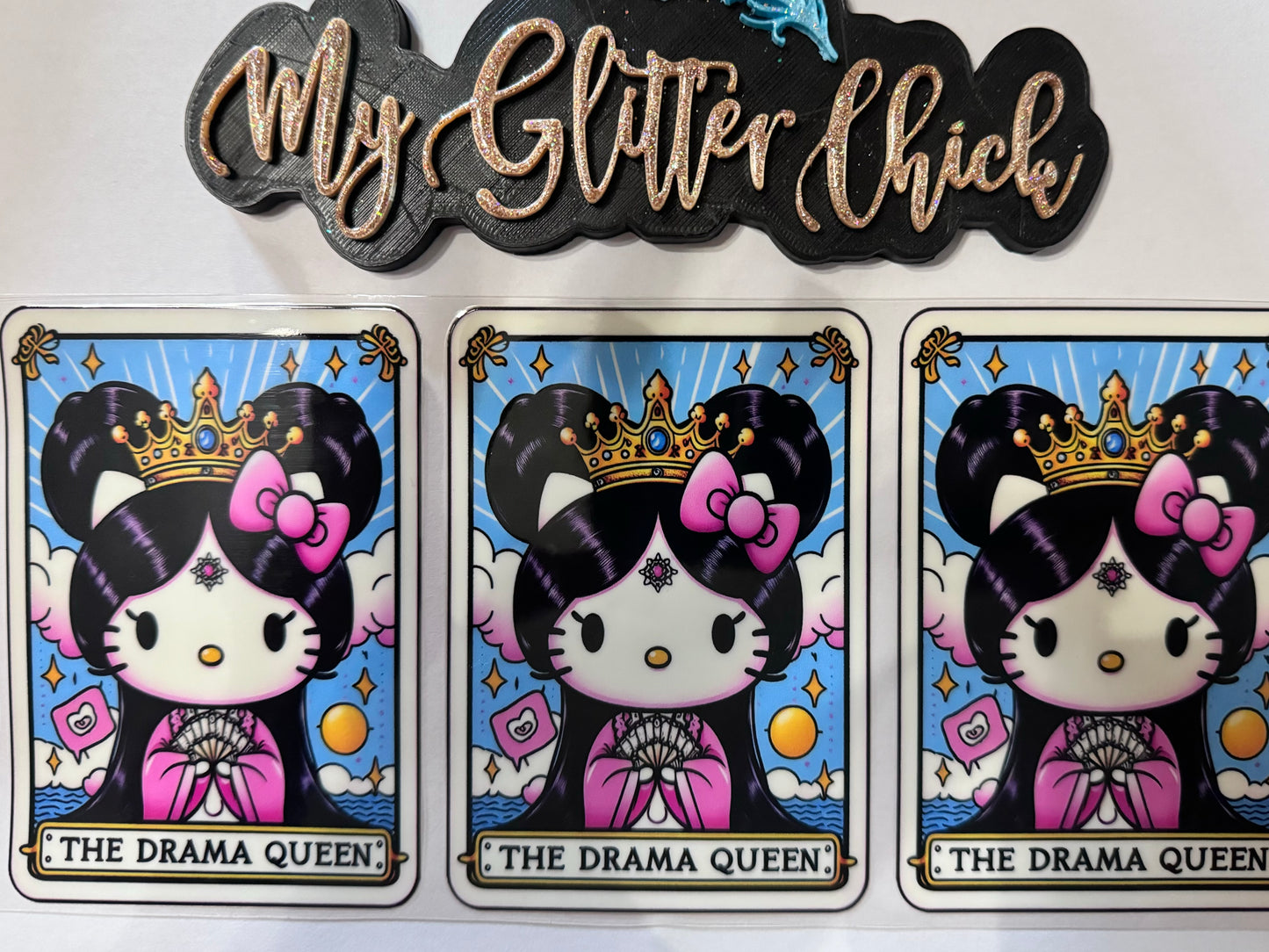 Drama Queen Kitty UV DTF 4003