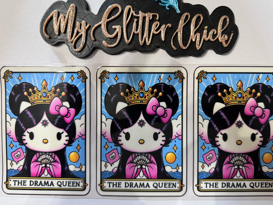 Drama Queen Kitty UV DTF