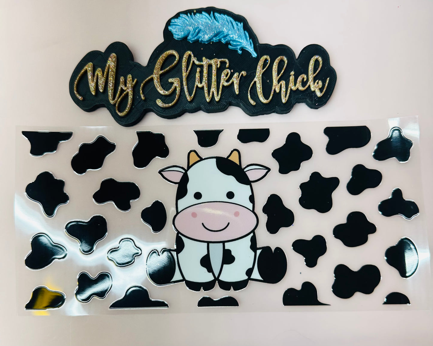 Cute Cow UV DTF Wrap 3010