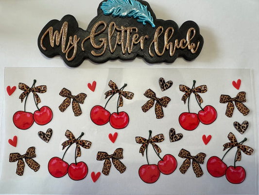 Leopard Cherries UVDTF wrap 007