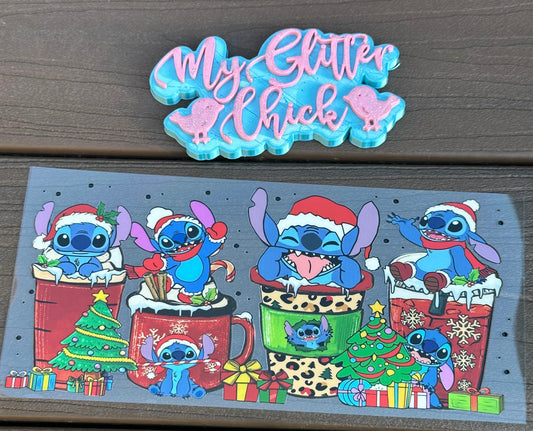 Stitch Christmas UV DTF