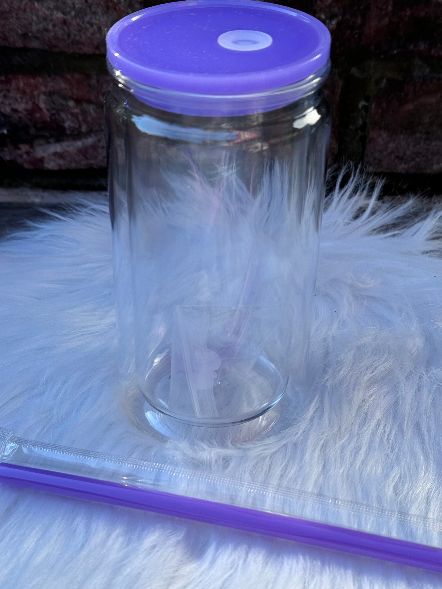 Acrylic Snow Globe Can 16oz