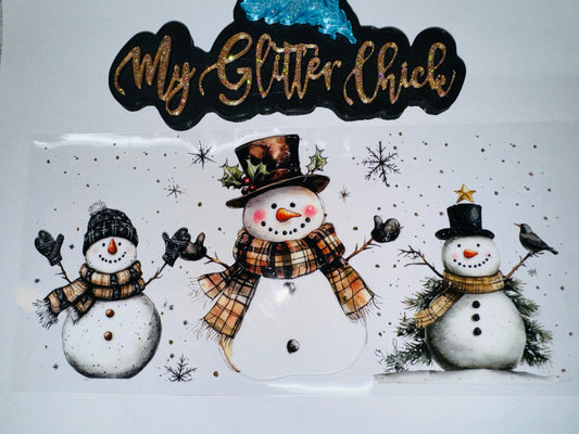 Rustic Snowmen UVDTF Wrap 6068