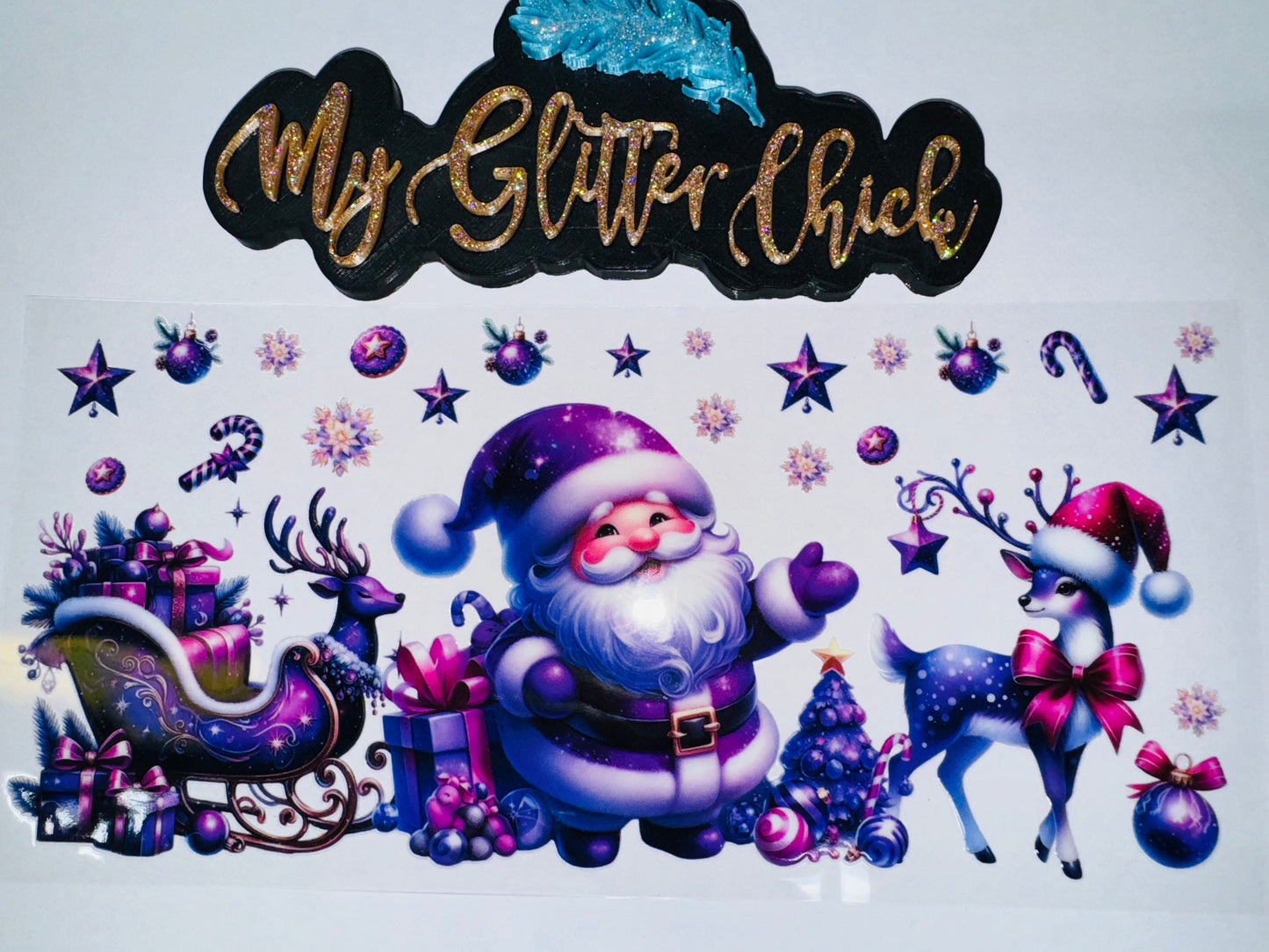 Purple Santa UVDTF Wrap 6066