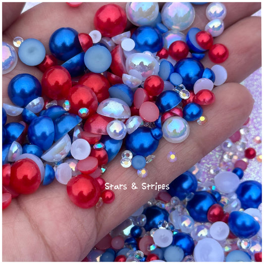 Stars And Stripes Pearl Mix