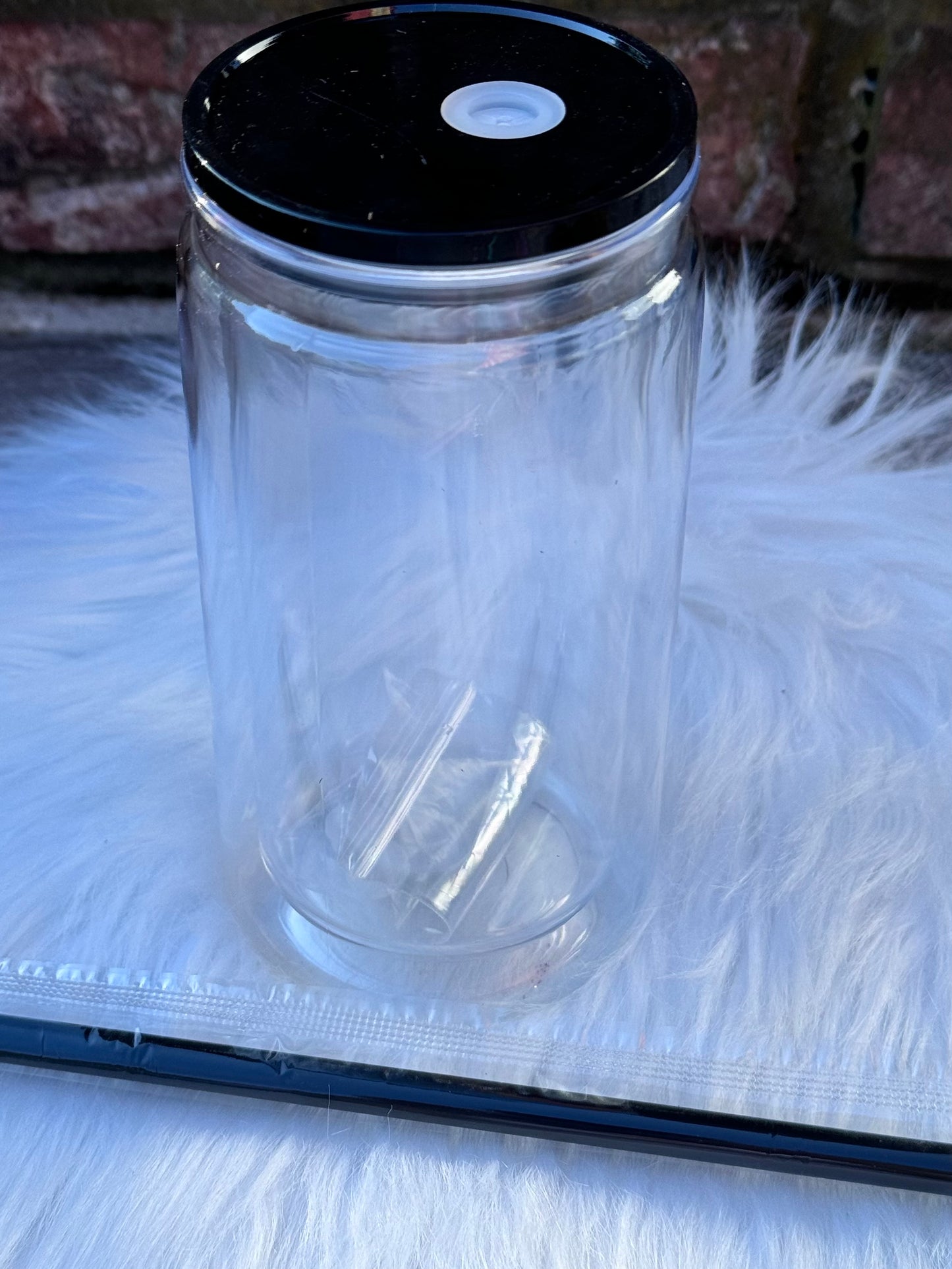Acrylic Snow Globe Can 16oz