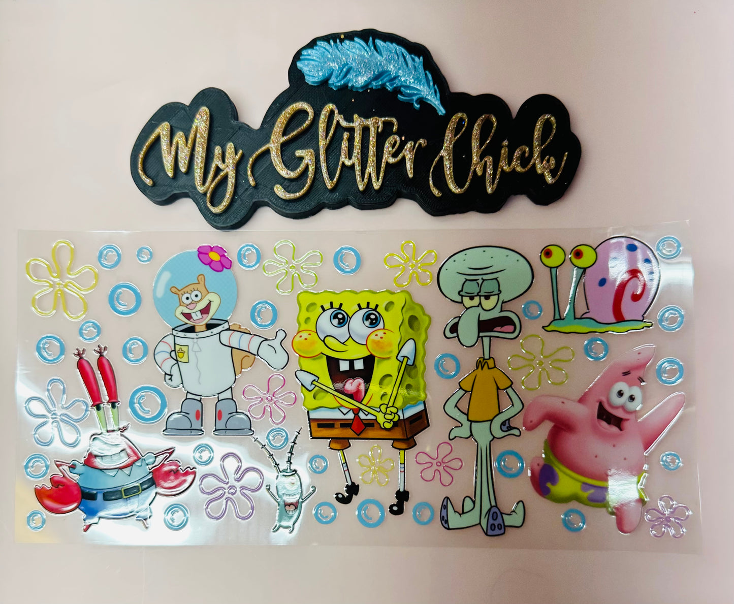 Spongebob UV DTF Wrap 4050