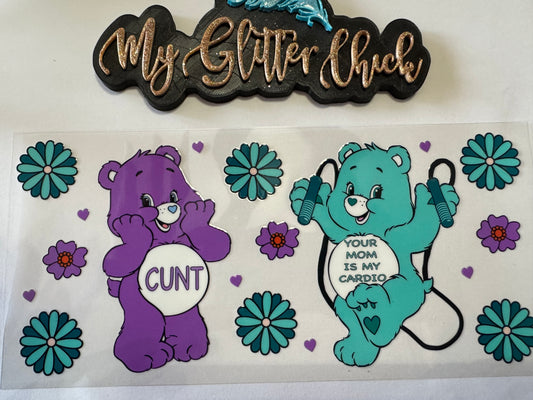Your mom is my cardio bear UVDTF wrap 029