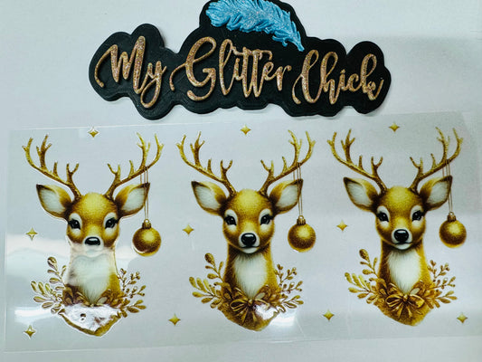 Christmas Deer UVDTF Wrap 6073