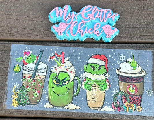 Grinch Cups UV DTF