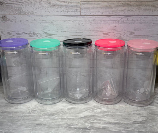 Acrylic Snow Globe Can 16oz