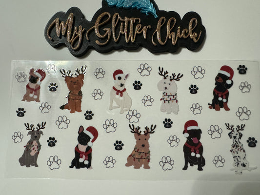 Christmas Pups UVDTF Wrap 6036