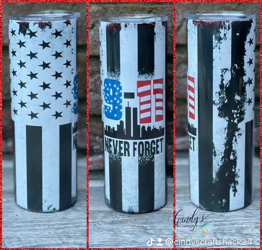 911 Memorial 20oz Sublimation Tumbler