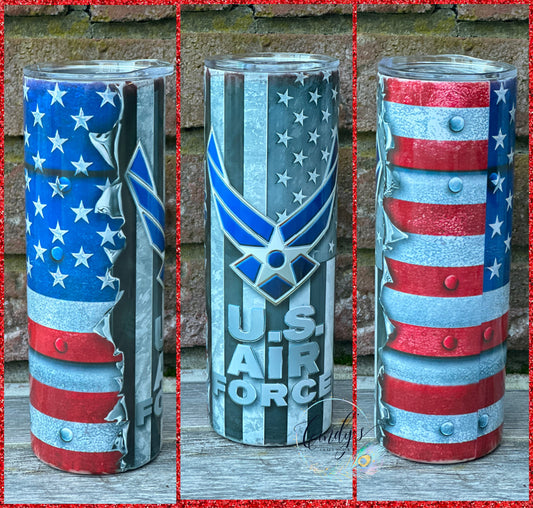 Air Force Sublimation Tumbler